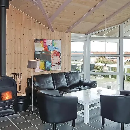 Beach Front Home In Sjolund With Sauna Sjølund